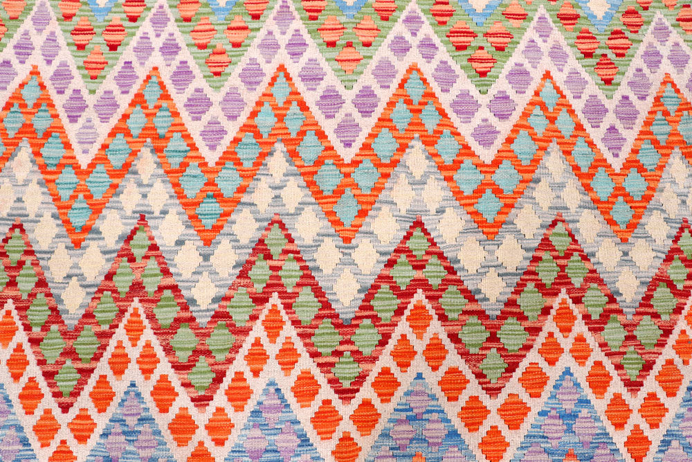 Multi Colored Kilim 8' 5 x 11' 7 - No. 57355 - ALRUG Rug Store