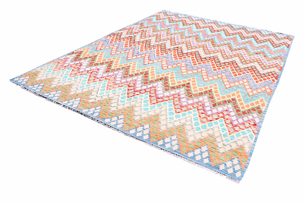 Multi Colored Kilim 8' 5 x 11' 7 - No. 57355 - ALRUG Rug Store