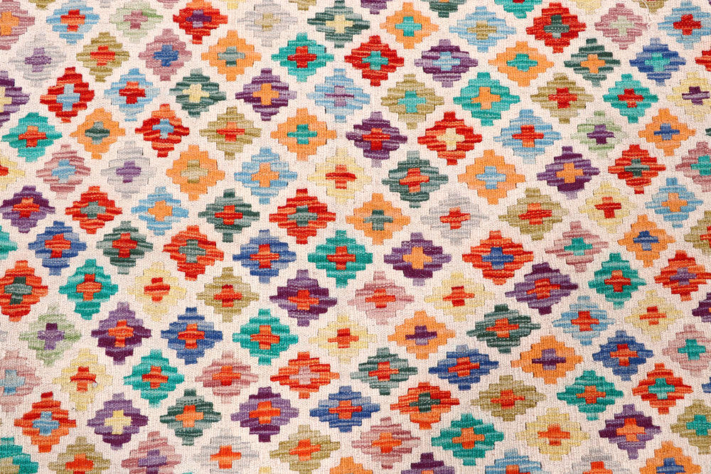 Multi Colored Kilim 8' 11 x 11' 5 - No. 57356 - ALRUG Rug Store