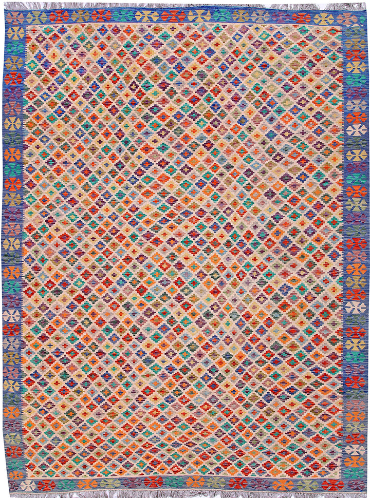 Multi Colored Kilim 8' 11 x 11' 5 - No. 57356 - ALRUG Rug Store