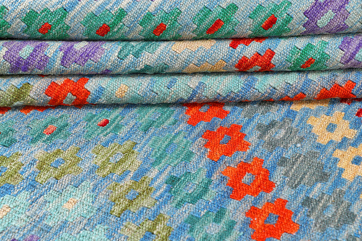 Multi Colored Kilim 8' 3 x 9' 8 - No. 57357 - ALRUG Rug Store