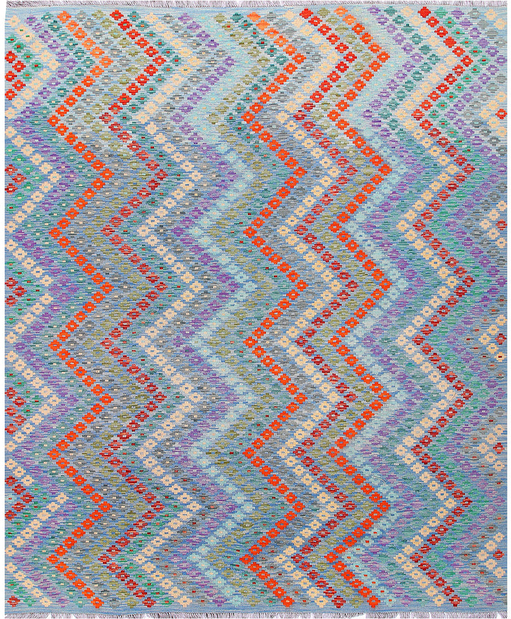 Multi Colored Kilim 8' 3 x 9' 8 - No. 57357 - ALRUG Rug Store