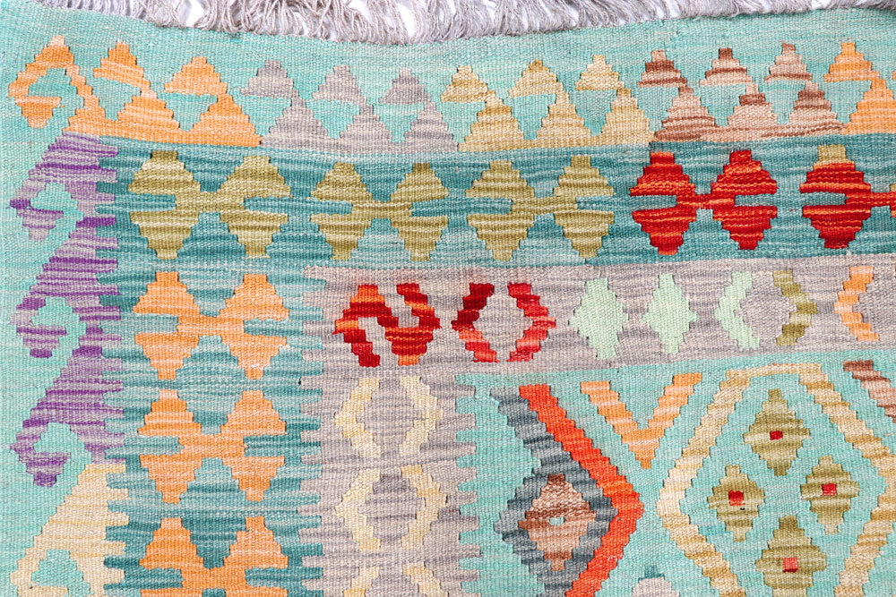 Multi Colored Kilim 8' 7 x 11' 4 - No. 57358 - ALRUG Rug Store