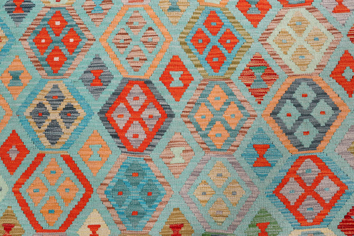 Multi Colored Kilim 8' 7 x 11' 4 - No. 57358 - ALRUG Rug Store
