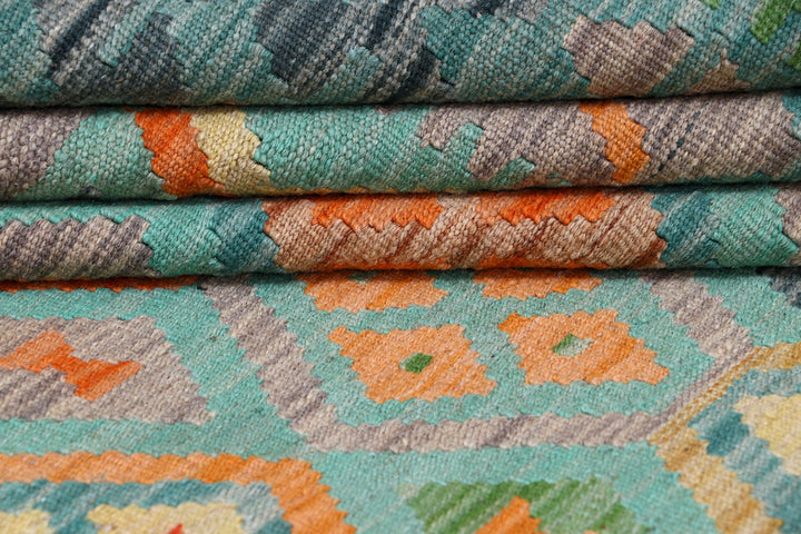 Multi Colored Kilim 8' 7 x 11' 4 - No. 57358 - ALRUG Rug Store