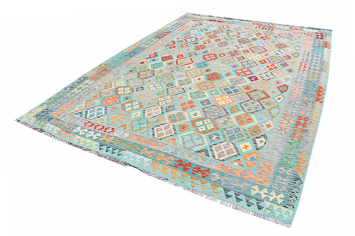 Multi Colored Kilim 8' 7 x 11' 4 - No. 57358 - ALRUG Rug Store