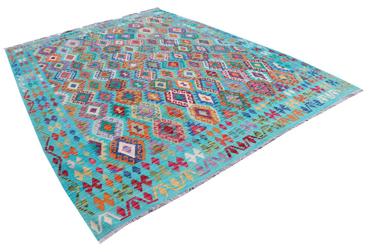 Multi Colored Kilim 8' 5 x 11' 5 - No. 57359 - ALRUG Rug Store