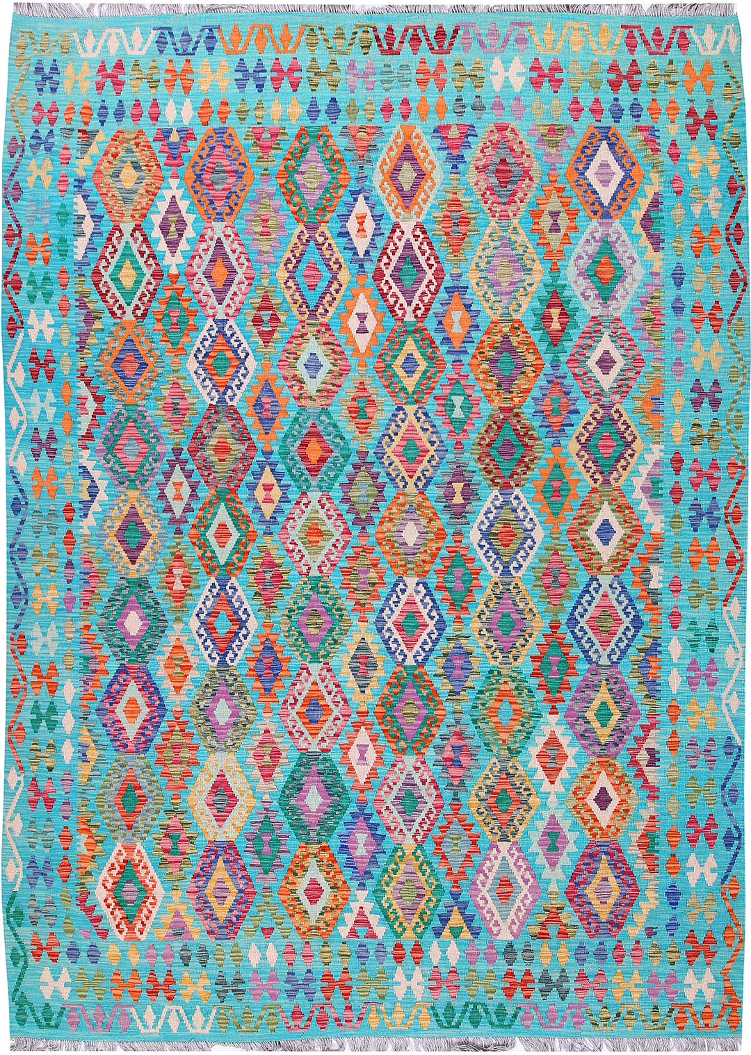 Multi Colored Kilim 8' 5 x 11' 5 - No. 57359 - ALRUG Rug Store