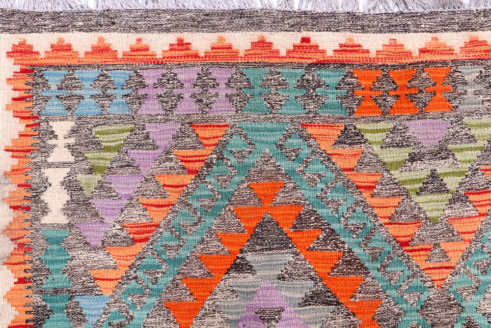 Multi Colored Kilim 8' 5 x 9' 9 - No. 57361 - ALRUG Rug Store