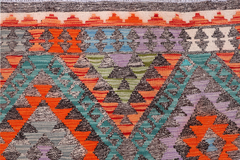 Multi Colored Kilim 8' 5 x 9' 9 - No. 57361 - ALRUG Rug Store