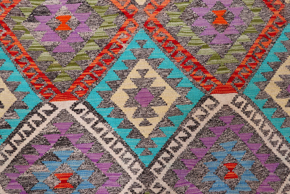 Multi Colored Kilim 8' 5 x 9' 9 - No. 57361 - ALRUG Rug Store
