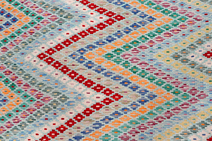 Multi Colored Kilim 9' 5 x 12' 2 - No. 57362 - ALRUG Rug Store