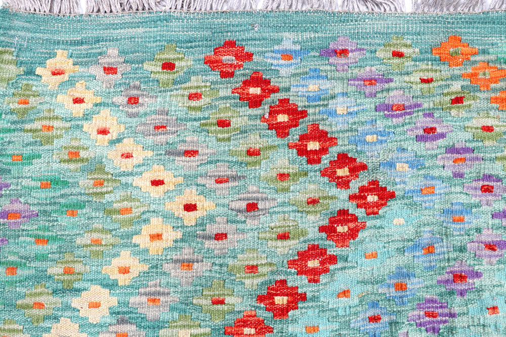 Multi Colored Kilim 9' x 11' 6 - No. 57364 - ALRUG Rug Store