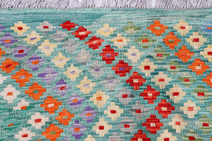 Multi Colored Kilim 9' x 11' 6 - No. 57364 - ALRUG Rug Store
