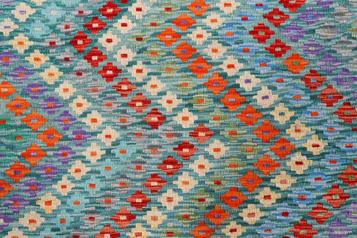 Multi Colored Kilim 9' x 11' 6 - No. 57364 - ALRUG Rug Store