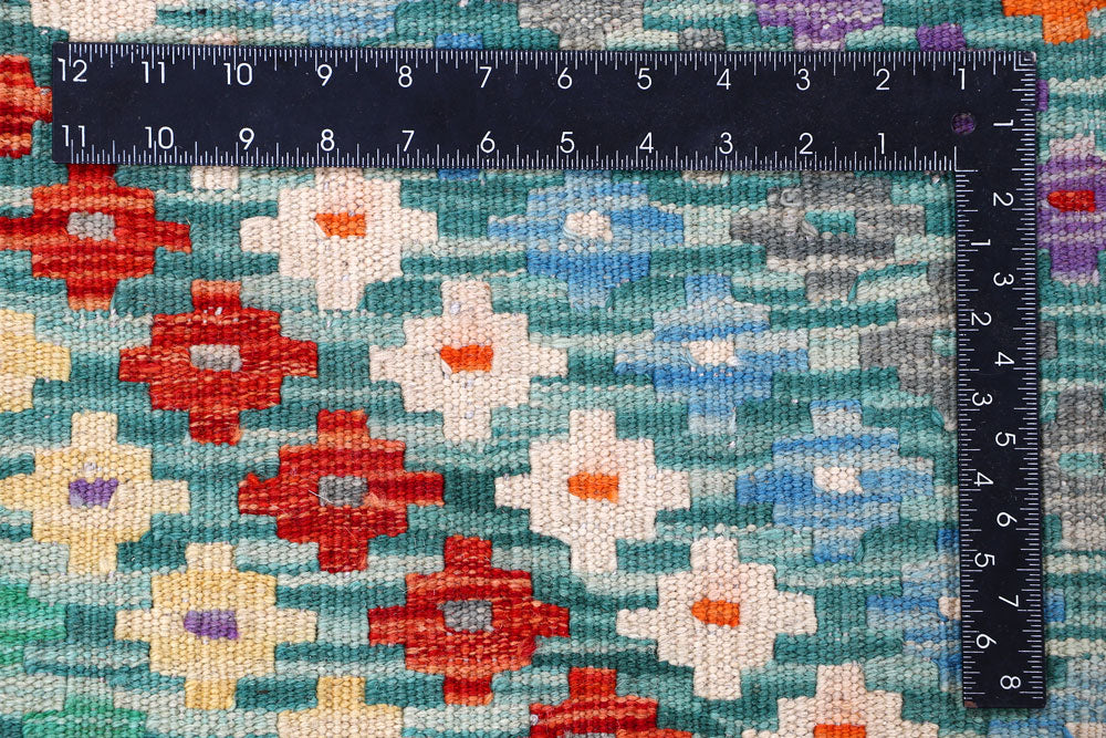 Multi Colored Kilim 9' x 11' 6 - No. 57364 - ALRUG Rug Store