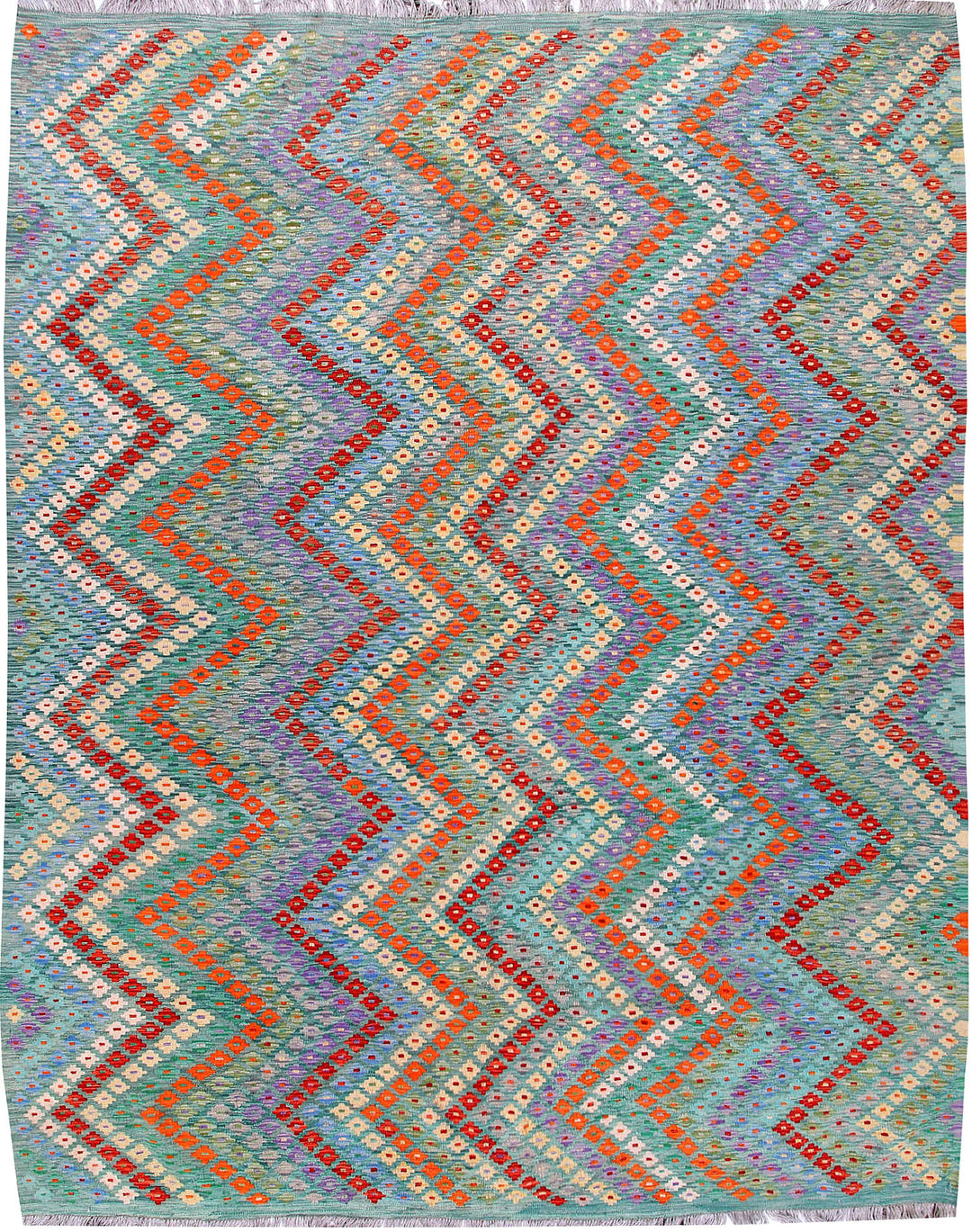 Multi Colored Kilim 9' x 11' 6 - No. 57364 - ALRUG Rug Store