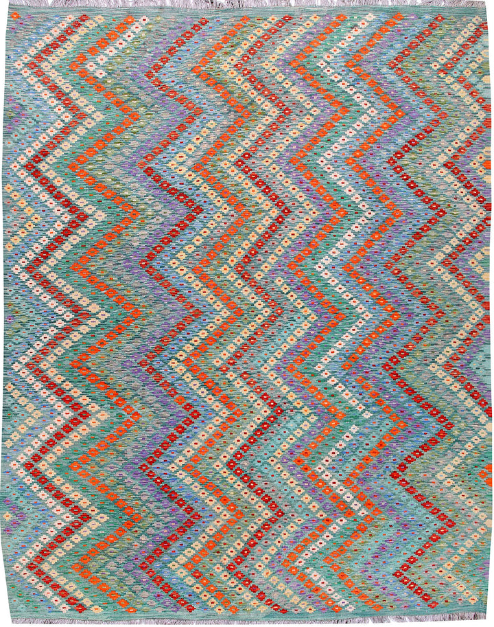 Multi Colored Kilim 9' x 11' 6 - No. 57364 - ALRUG Rug Store