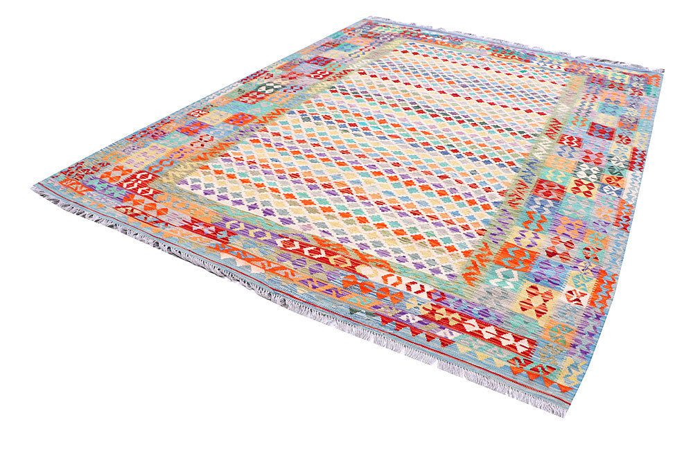 Multi Colored Kilim 7' 10 x 10' 1 - No. 57365 - ALRUG Rug Store