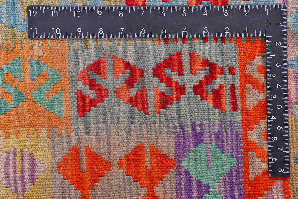 Multi Colored Kilim 7' 10 x 10' 1 - No. 57365 - ALRUG Rug Store