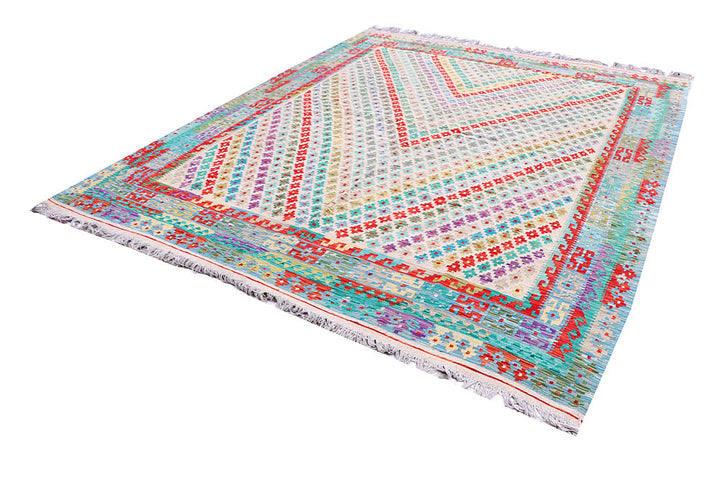 Multi Colored Kilim 8' 2 x 10' 2 - No. 57369 - ALRUG Rug Store