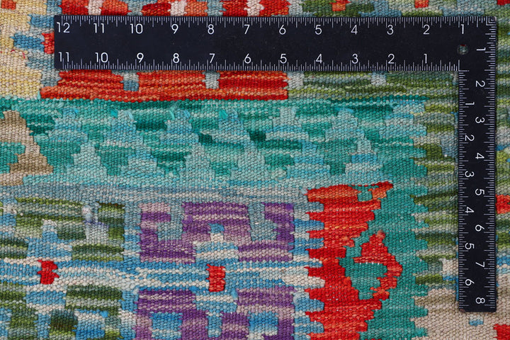 Multi Colored Kilim 8' 2 x 10' 2 - No. 57369 - ALRUG Rug Store