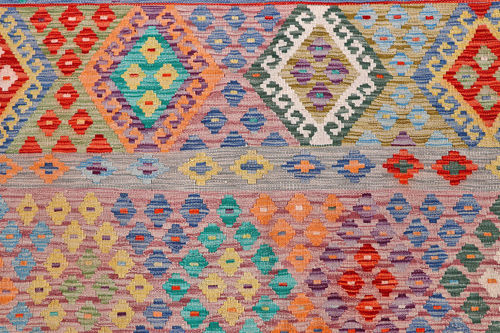 Multi Colored Kilim 8' 2 x 9' 9 - No. 57370 - ALRUG Rug Store
