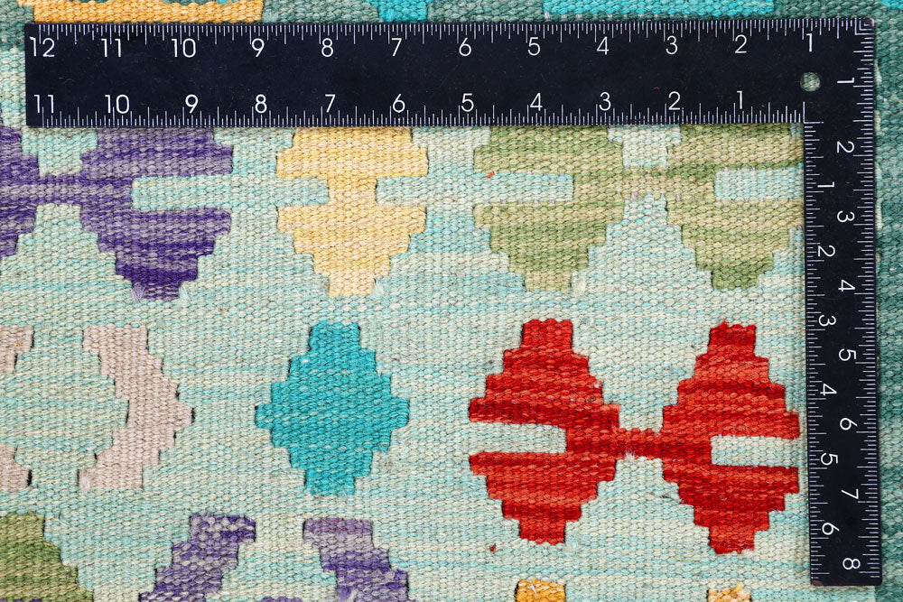 Multi Colored Kilim 8' 2 x 9' 9 - No. 57371 - ALRUG Rug Store