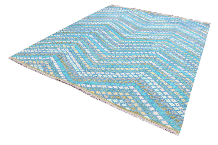 Multi Colored Kilim 8' 2 x 9' 9 - No. 57372 - ALRUG Rug Store