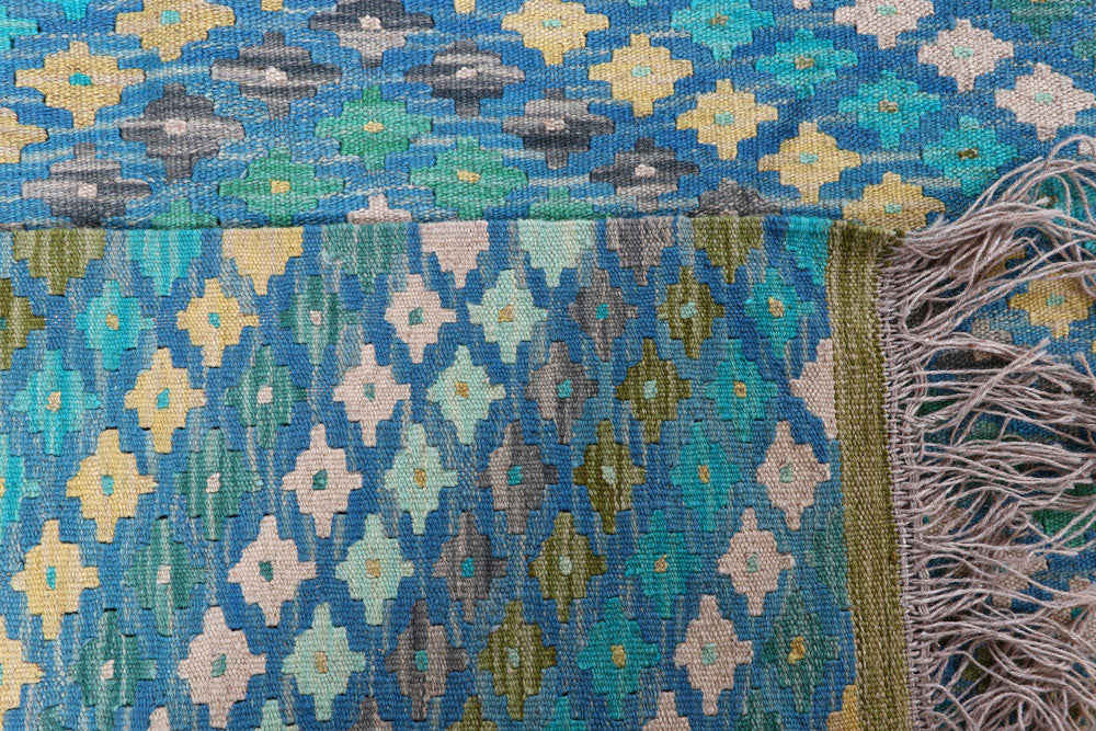 Multi Colored Kilim 8' 2 x 9' 9 - No. 57372 - ALRUG Rug Store