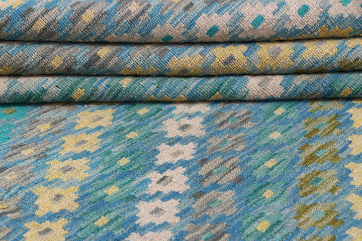 Multi Colored Kilim 8' 9 x 11' 11 - No. 57373 - ALRUG Rug Store