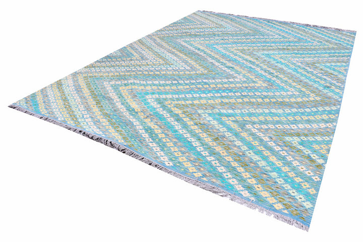 Multi Colored Kilim 8' 9 x 11' 11 - No. 57373 - ALRUG Rug Store