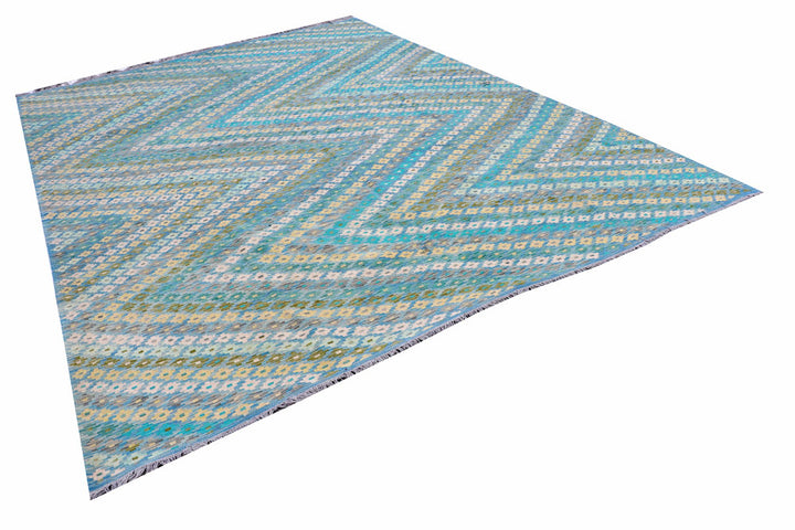 Multi Colored Kilim 8' 9 x 11' 11 - No. 57373 - ALRUG Rug Store