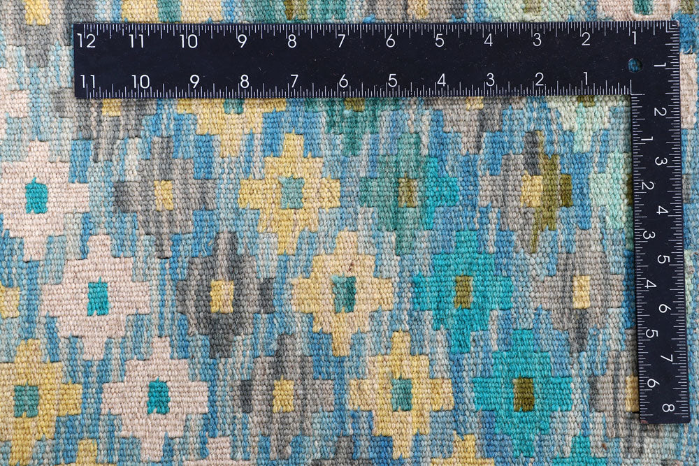 Multi Colored Kilim 8' 9 x 11' 11 - No. 57373 - ALRUG Rug Store