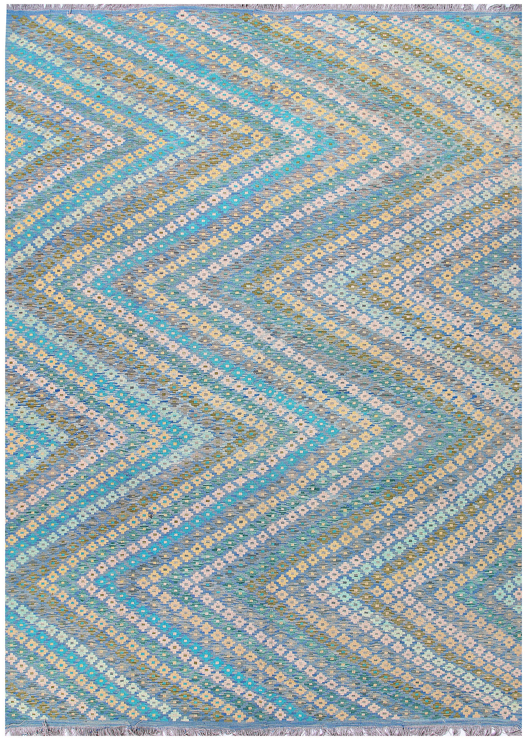 Multi Colored Kilim 8' 9 x 11' 11 - No. 57373 - ALRUG Rug Store