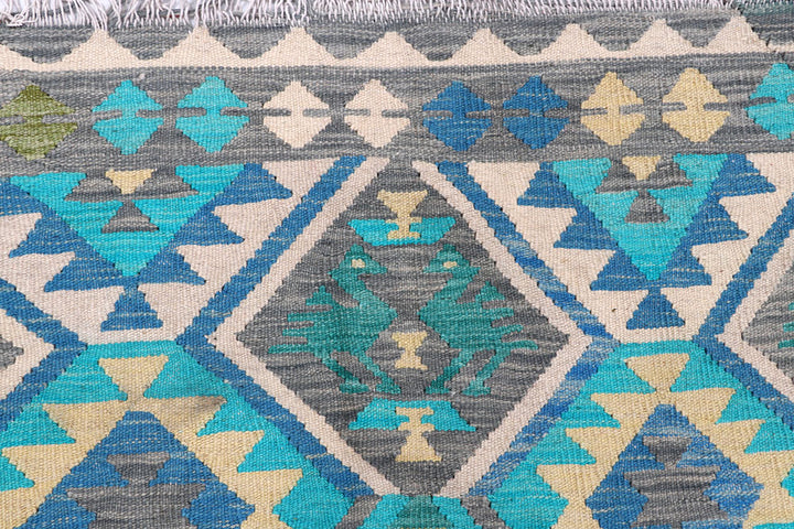 Multi Colored Kilim 8' x 9' 9 - No. 57374 - ALRUG Rug Store