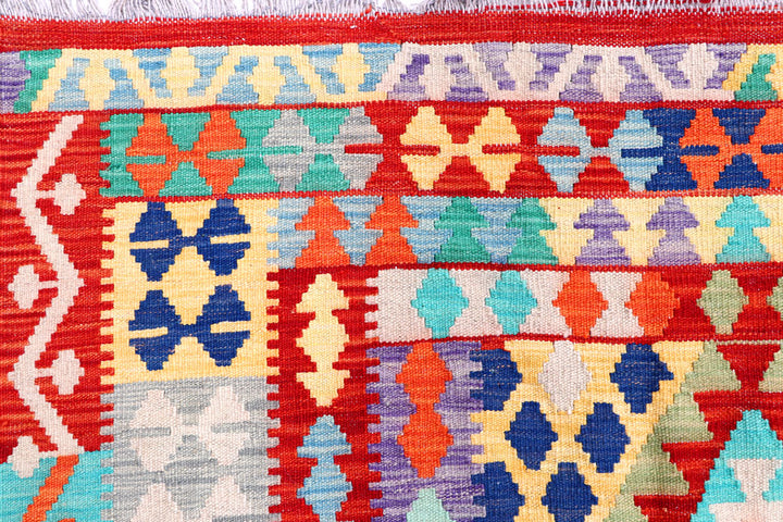 Multi Colored Kilim 8' 6 x 9' 10 - No. 57376 - ALRUG Rug Store