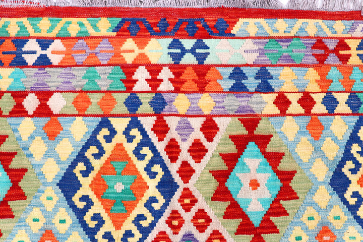 Multi Colored Kilim 8' 6 x 9' 10 - No. 57376 - ALRUG Rug Store