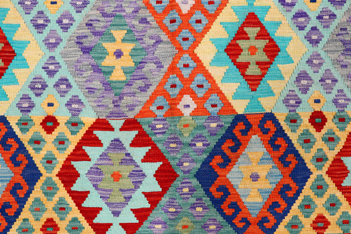 Multi Colored Kilim 8' 6 x 9' 10 - No. 57376 - ALRUG Rug Store