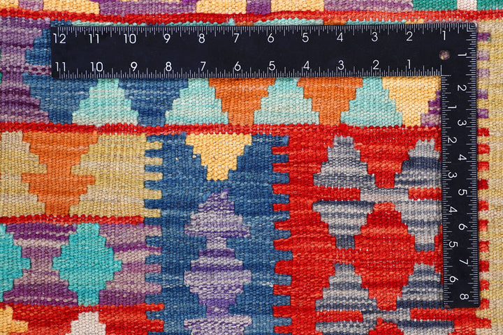 Multi Colored Kilim 8' 6 x 9' 10 - No. 57376 - ALRUG Rug Store