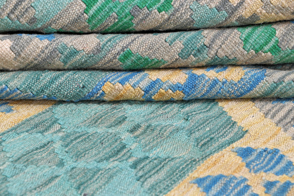 Multi Colored Kilim 8' 4 x 11' 4 - No. 57377 - ALRUG Rug Store