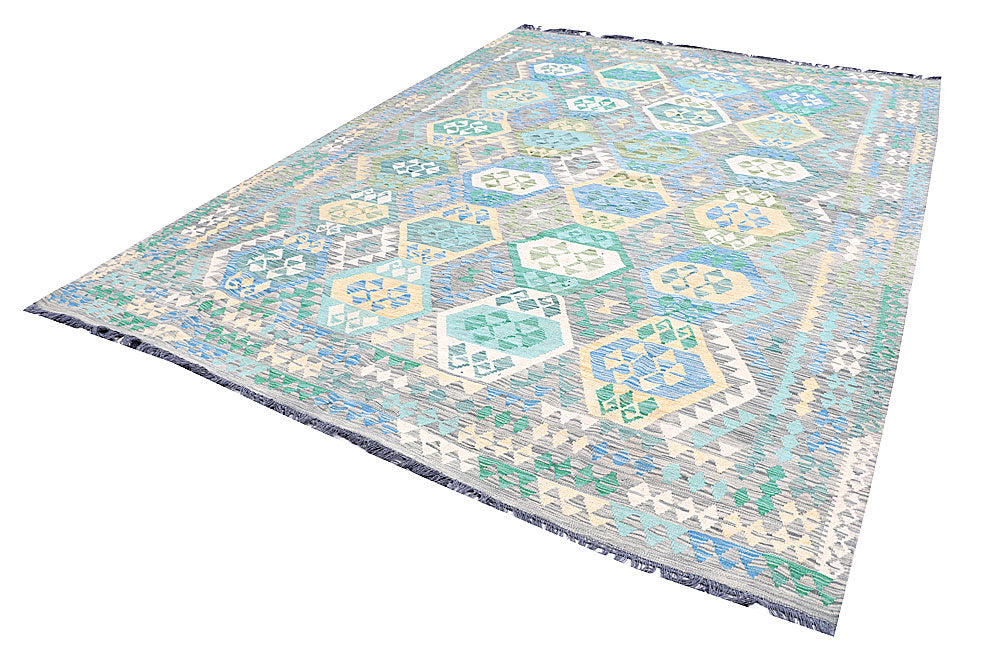 Multi Colored Kilim 8' 4 x 11' 4 - No. 57377 - ALRUG Rug Store