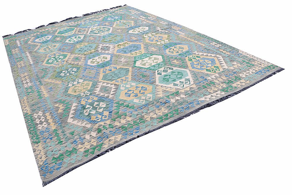 Multi Colored Kilim 8' 4 x 11' 4 - No. 57377 - ALRUG Rug Store