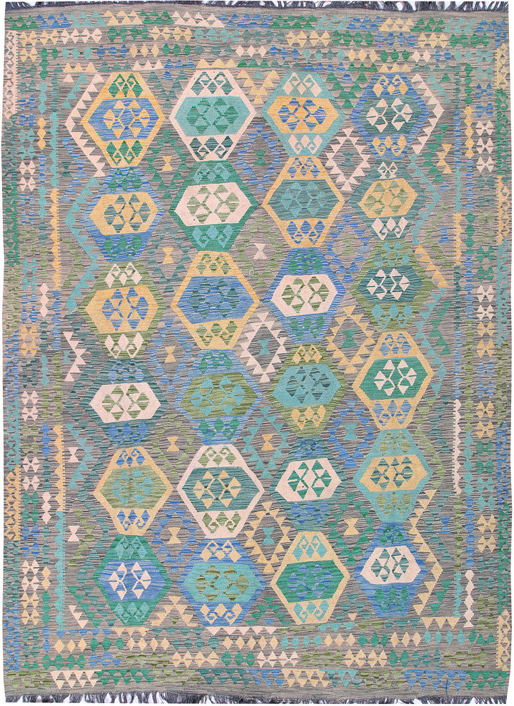 Multi Colored Kilim 8' 4 x 11' 4 - No. 57377 - ALRUG Rug Store