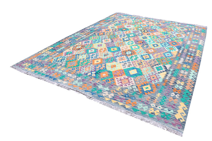 Multi Colored Kilim 8' 4 x 11' 6 - No. 57378 - ALRUG Rug Store