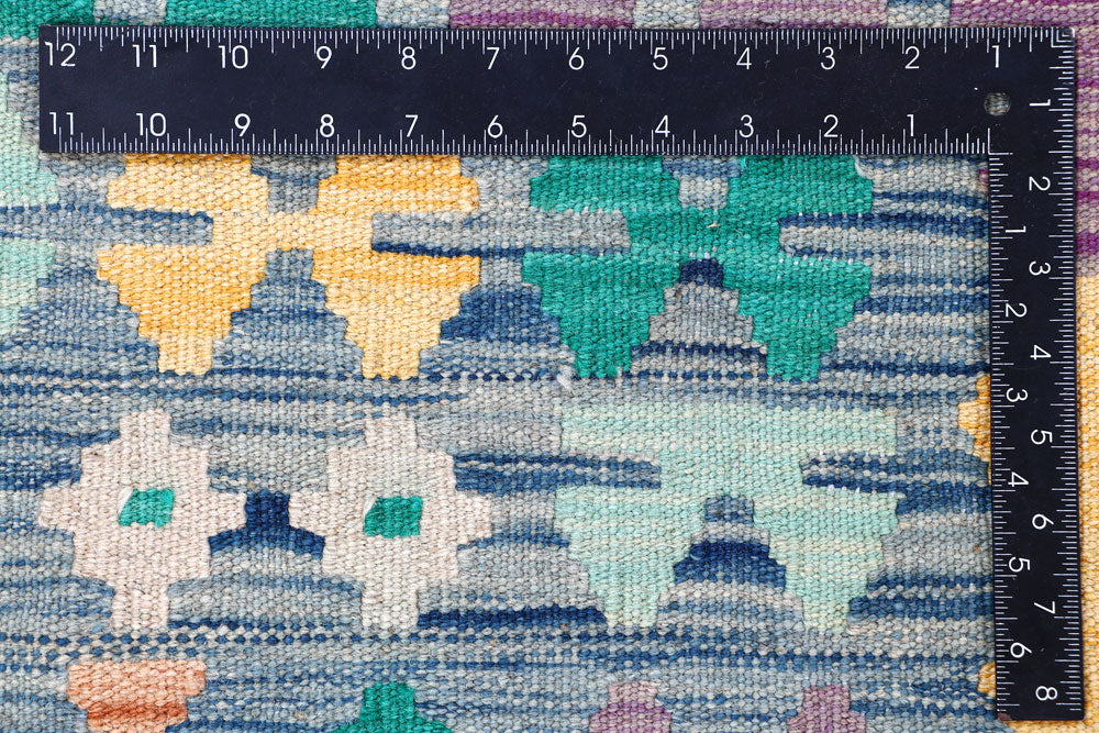 Multi Colored Kilim 8' 4 x 11' 6 - No. 57378 - ALRUG Rug Store