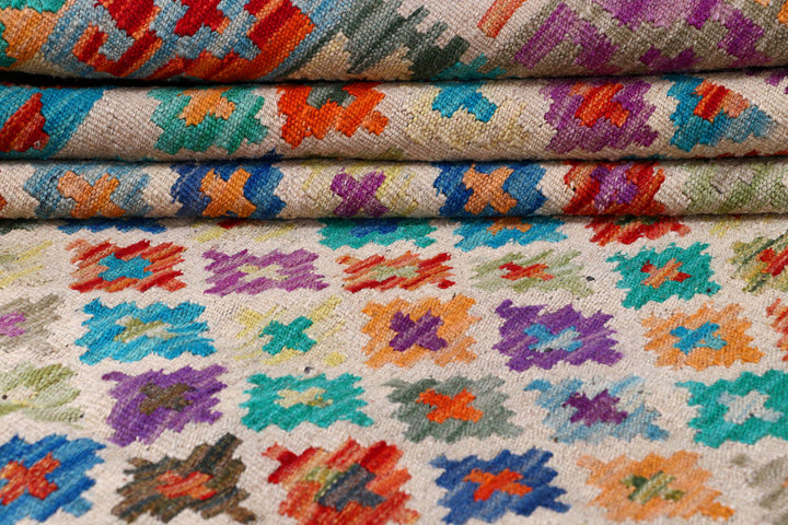 Multi Colored Kilim 8' 5 x 9' 5 - No. 57379 - ALRUG Rug Store