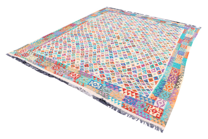 Multi Colored Kilim 8' 5 x 9' 5 - No. 57379 - ALRUG Rug Store