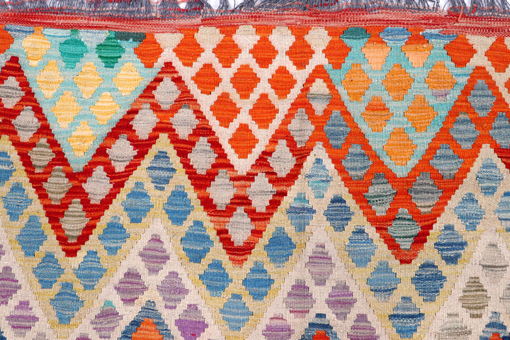 Multi Colored Kilim 8' x 9' 10 - No. 57380 - ALRUG Rug Store