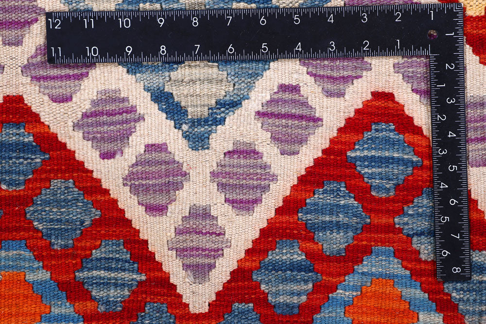 Multi Colored Kilim 8' x 9' 10 - No. 57380 - ALRUG Rug Store